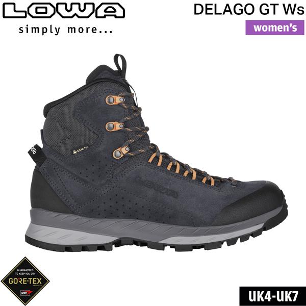 ローバー LOWA  トレッキングシューズ デラゴ GT Ws ネイビー×メロン 女性用 登山靴