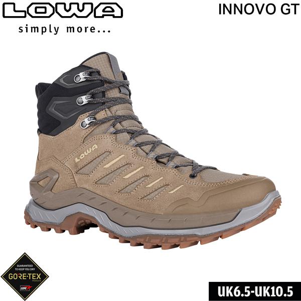 登山靴 ローバー LOWA  トレッキングシューズ イノボ GT デューン×グレー  登山靴