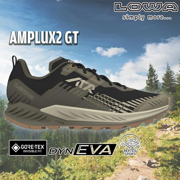 ローバー アンプルクス 2 GT ブラック×オリーブ LOWA トレラン トレッキングシューズ ブラ...