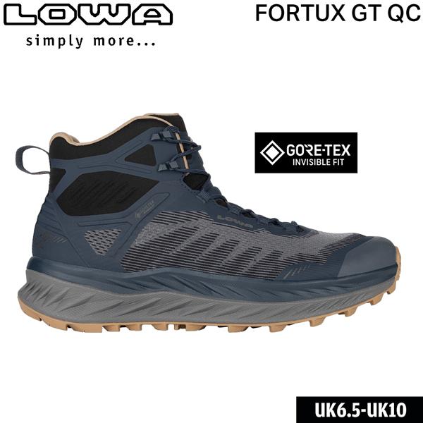 登山靴 ローバー LOWA  トレッキングシューズ フォートックス GT QC ネイビー×デューン ...