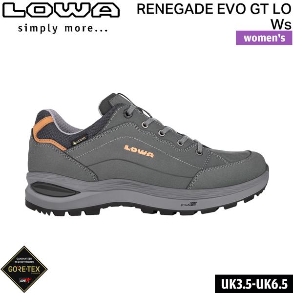 ローバー LOWA  トレッキングシューズ レネゲード EVO GT LO Ws グラファイト×アプ...