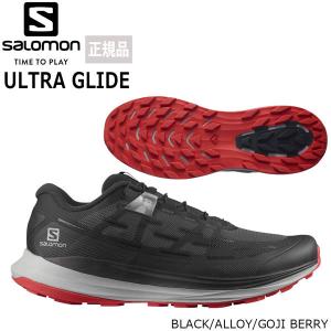 サロモン Salomon ULTRA GLIDE BLACK/ALLOY/GOJI BERRY トレイルランニングシューズ