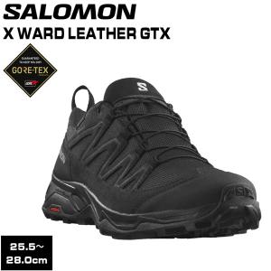 サロモン SALOMON X WARD LEATHER GTX BLACK/BLACK/BLACK アウトドアシューズ｜move