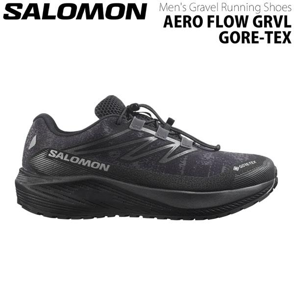 サロモン AERO FLOW GRVL GTX ゴアテックス グラベルランニングシューズ 防水 SA...