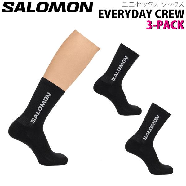 サロモン SALOMON エブリデイクルー３パック EVERYDAY CREW 3-PACK ソック...