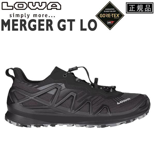 登山靴 トレッキングシューズ LOWA ローバー MERGER GT LO BLACK マージャ―G...