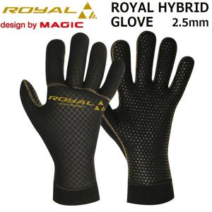 サーフィン グローブ マジック MAGIC ROYAL HYBRID GLOVE 2.5mm F-Checker x AG Titan 105 ロイヤルハイブリッドグローブ サーフグローブ