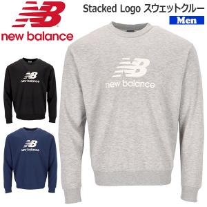 野球 NEWBALANCE ニューバランス ウェア Stacked Logo スウェットクルー MT41500｜move