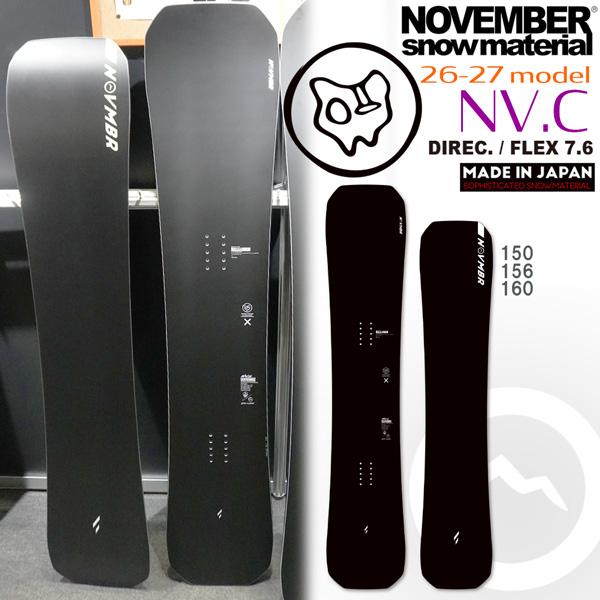 予約 26-27 ノーベンバー エヌブイシー NOVEMBER NV.C スノーボード 板 26-2...