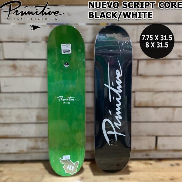 スケボー デッキ プリミティブ PRIMITIVE NUEVO SCRIPT CORE BLACK/...