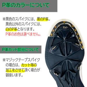 野球 スパイク用 釘打ちP革加工 ウレタン製の詳細画像1