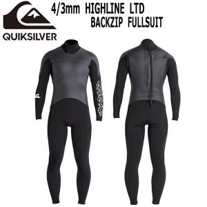 ウエットスーツ セミドライ 20 QUIKSILVER HIGHLINE BACKZIP