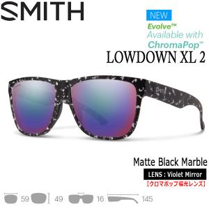 サングラス スミス SMITH Lowdown XL 2 Matte Black Marble (ChromaPop 