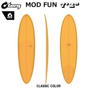 サーフボード トルク torq TET CLASSIC COLOR 7’2” MOD FUN orange+pattern FUTURES 3 FIN BOX ハイクオリティー EPOXY エポキシ モデル｜move