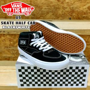 VANS（ヴァンズ） バンズ スケート ハーフ キャブ ブラック/ホワイト