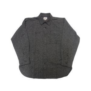 桃太郎ジーンズ　シャンブレーオープンシャツ　44 日本製 桃太郎ジーンズ（MOMOTARO JEANS） MS044/5ozシャンブレーワークシャツ