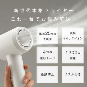 大風量 速乾 ドライヤー マイナスイオン 大風...の詳細画像4