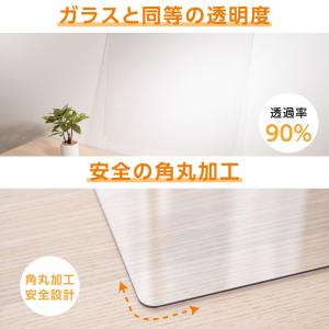 冷蔵庫マット 透明 マット 厚さ3mm 53×...の詳細画像3