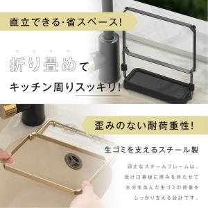 キッチンドレイン 生ごみスタンド 本体 三角コ...の詳細画像2