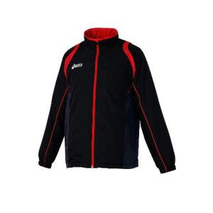 アシックス(asics)ウインドブレーカーシャツ　XA736N 90 ブラック　防寒　トレーニング　裏起毛　 MOW-SPORTS