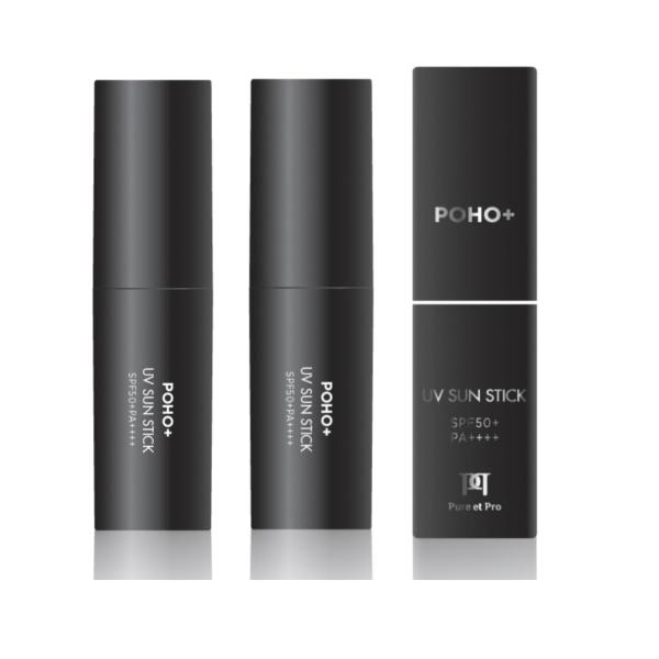 POHO＋ ポホプラス UVサンスティック 日焼け止め 顔 からだ用 年中使える 手が汚れない ステ...
