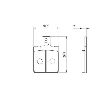 DAYTONA（バイク用品） デイトナ 赤パッド /79848 : porストア - 通販