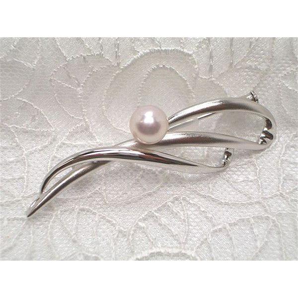真珠ブローチ　パール　アコヤ(あこや)　y-b-092