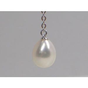 淡水パール ドロップイヤリング 7.0mm y-i-301
