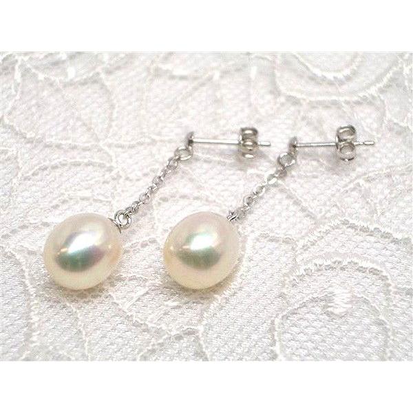 揺れて可愛い、SVドロップピアスorイヤリング　8.0mm　y-i-303