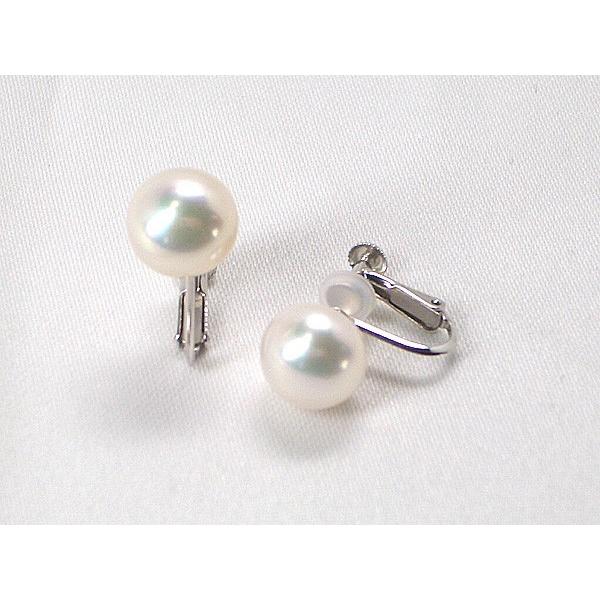 【全品ギフト包装】≪ ぷっくり ≫ 淡水ボタンパールイヤリング 約10.0mm SV y-i-351...