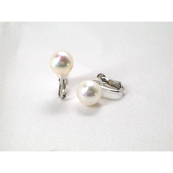 真珠　パール　イヤリング　SV大粒淡水真珠イヤリング y-i-353