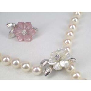 svあこや真珠ネックレスA-ホワイトB-ピンク