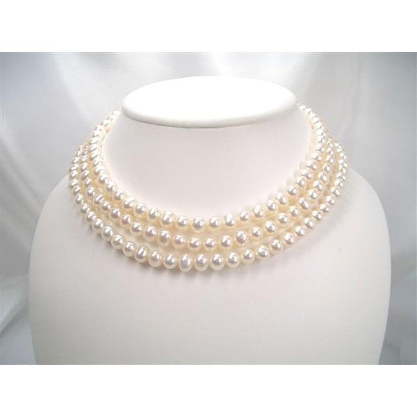 淡水真珠ロングネックレス　6.5-7.0mm　120cm　y-n-225