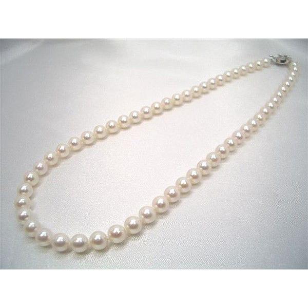 真珠　ネックレス　パール　あこや(アコヤ)6.5〜7.0mm