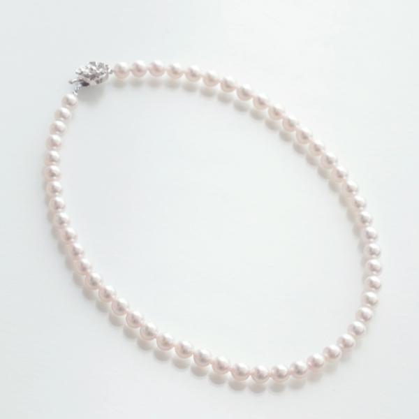 【全品ギフト包装】アコヤ真珠ネックレス 単品 約7.0-7.5mm SV y-n-352 三重県真珠...