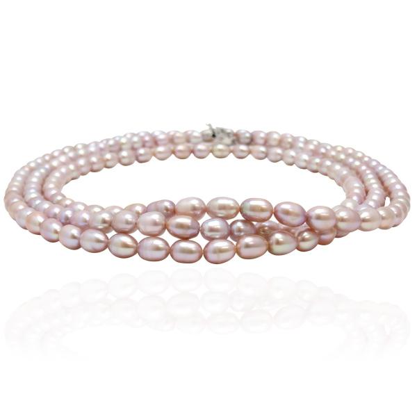 淡水真珠（オーバル）ロングネックレス