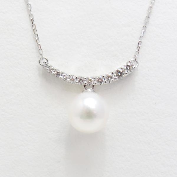 アコヤ真珠/ダイヤモンドペンダントネックレス