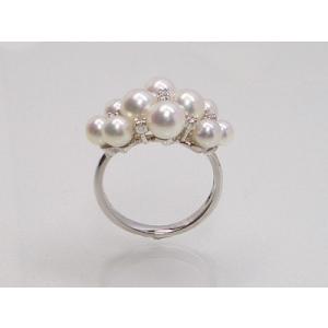 アコヤベビーパール リング《ダイヤモンド使用》