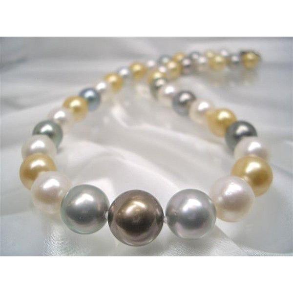 SV南洋マルチカラーネックレス(シロチョウ・シロチョウゴールドナチュラルカラー・クロチョウ)