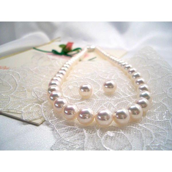 高級花珠　8.5〜9.0mmアコヤ真珠ネックレスセット(花珠鑑別書付き)