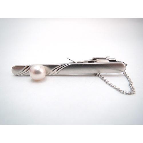 《男性向け商品》アコヤ真珠タイバー（ネクタイピン）