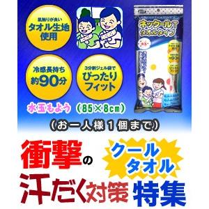 特報！なんと！あのケンユー ネックールT タオルタイプ 水玉 が〜“お一人さま１個限定”で特価！ ※パッケージに若干の傷みアリ｜mprice-shop