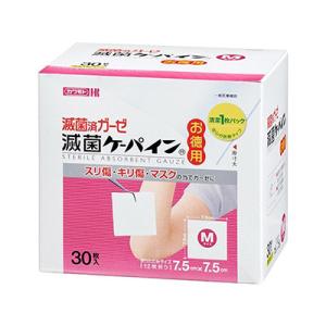 【川本産業】滅菌ケーパイン (ガーゼ) お徳用 Mサイズ 30枚入 [一般医療機器]｜mprice-shop