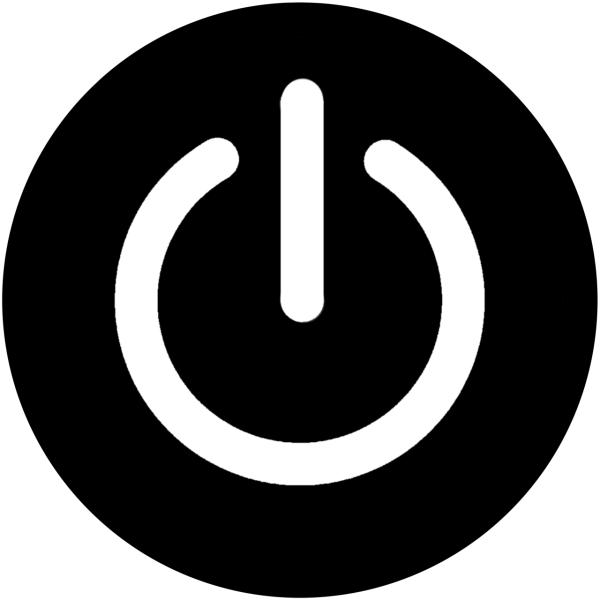 S. 49 給油口ステッカー〇電源ボタン　Sサイズ　カッティングステッカー