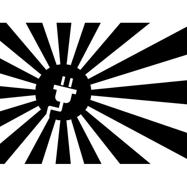 S. 56 給油口　ステッカー　日章旗　旭日旗　（プラグ　カッティングステッカー