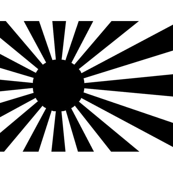 S. 58 給油口　ステッカー　日章旗　旭日旗　カッティングステッカー