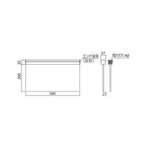 発送まで約14日程 誘導サイン（吊下型） 無地 SK-PS20-1T｜mproshop