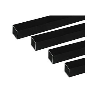 アルミ角パイプ ブラック 1m 4本組 安田