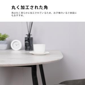 【単品】ダイニングテーブル 半円 2人用 壁付...の詳細画像4