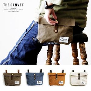 PATY ウエストバッグ パラフィン加工 8号キャンバス ヌメ革ベルト